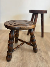 Load image into Gallery viewer, Vintage French Bobbin Leg Milking Stool

