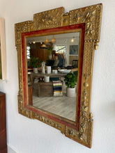 Load image into Gallery viewer, Antique Spanish Mirror w/ Red Velvet
