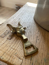 Load image into Gallery viewer, Vintage Brass Bull Head Bottle Opener
