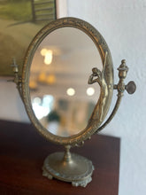 Load image into Gallery viewer, Vintage Art Nouveau Brass Mirror
