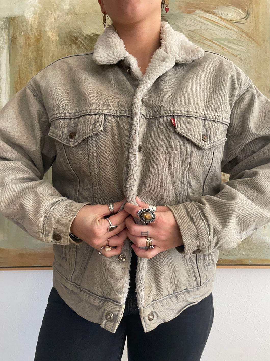Vintage Levis Denim and Sherpa Jacket